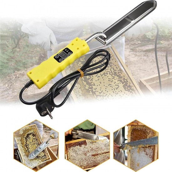 Honey Uncapping Knife, Electric Honey Extractor, Portable Stainless Steel Uncapping Knife, 0-180℃ Adjustable Temperature for Apiary, Beekeeper