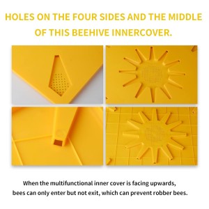 Beehive Inner Cover Multifunction 10 Frame Langstroth Bee hive Box Inner Cover for Beekeeping(51cm*41cm)