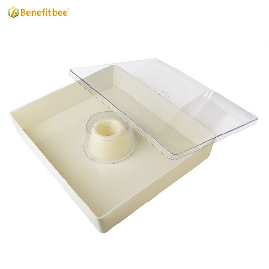 Beekeeping Supplies Hive Top Bee Feeder with Clear Cover for 10 Frame Beehive, 1.5 Gallons (6L)