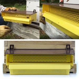 Pollen for Bee Hives 10 Frame Beekeeping Apiculture Bee Pollen Collector with Ventilated Pollen Tray