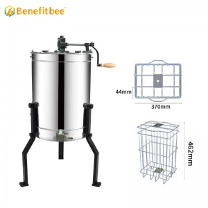 Beekeeping Equipment Seamless Manual Honey Centrifuge Dadant  2 Frame Honey Extractor