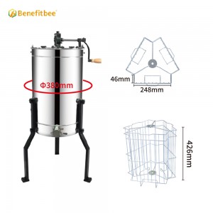 Honey Processing Machine Honey Centrifuge 3 Frames Manual Honey Extractor