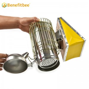 Bigger Capacity Stainless Steel Honey Bee Beekeeping Bee Smoker with Bellow