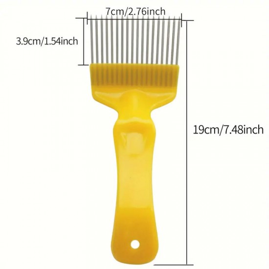 2PCS Bee Keeping Uncapping Fork, 18-Pin Stainless Steel Honey Extraction Tool