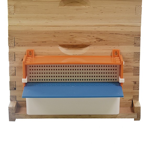 Pollen Collector Tray, Removable Pollen Trap Collector Plastic Practical Beekeeper Bee Pollen Tray with Tray Entrance for Home Outdoor