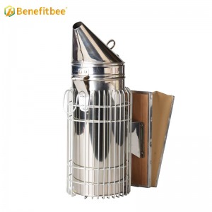 Stainless Steel Beekeeping Smoker with Protective Shield Durable Beehive Smoke Tool for Apiaries Outdoor Use Beekeeping Supplies