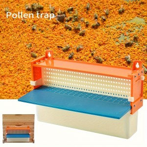 Pollen Collector Tray, Removable Pollen Trap Collector Plastic Practical Beekeeper Bee Pollen Tray with Tray Entrance for Home Outdoor