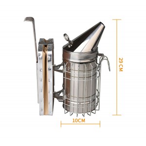 Hive Tools Stainless Steel Benefitbee Honey Keeper Bee Hive Smoker Leather Bee Smoker