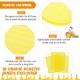 10 Pcs 10 Frame Plastic Queen Excluder Queen Bee Excluder for Bee Hive Beekeeping, Separating Queen Bees from Honey, Beekeepers Looking to Harvest Honey (Yellow,10 Frame)
