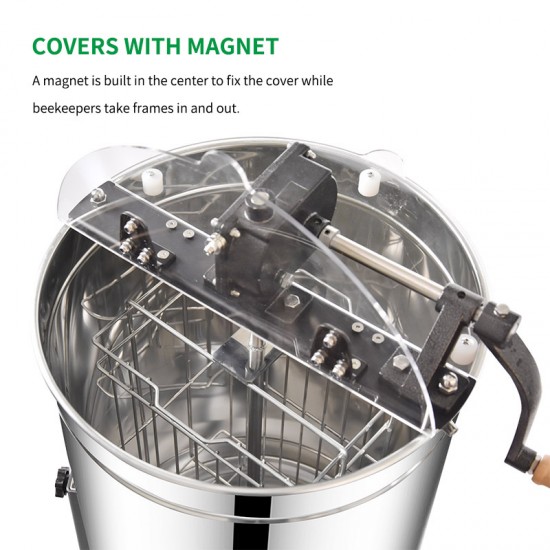 Beekeeping Equipment Seamless Manual Honey Centrifuge Dadant  2 Frame Honey Extractor