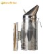 Stainless Steel Beekeeping Smoker with Protective Shield Durable Beehive Smoke Tool for Apiaries Outdoor Use Beekeeping Supplies Stainless Steel Beekeeping Smoker with Protective Shield Durable Beehive Smoke Tool for Apiaries Outdoor Use Beekeeping Supplies