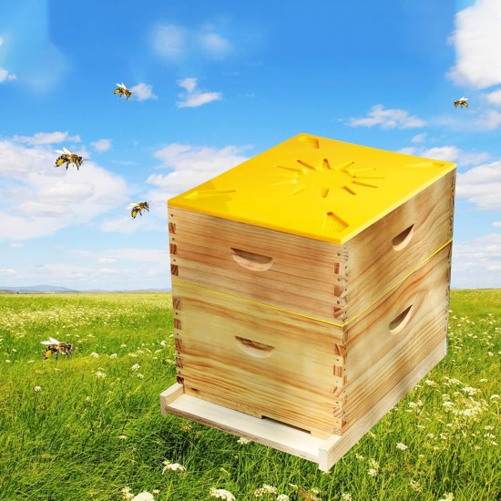 Beehive Inner Cover Multifunction 10 Frame Langstroth Bee hive Box Inner Cover for Beekeeping(51cm*41cm)