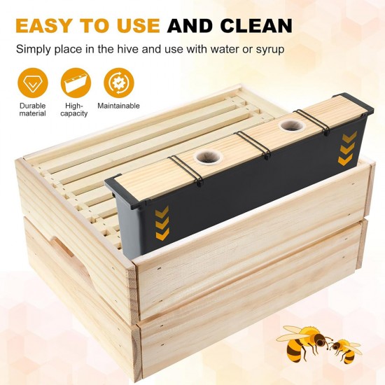 Bee Pro Feeder Beehive Frame Feeder Deep Frame Water Feeder for Beekeeping Bee Feeding Tools