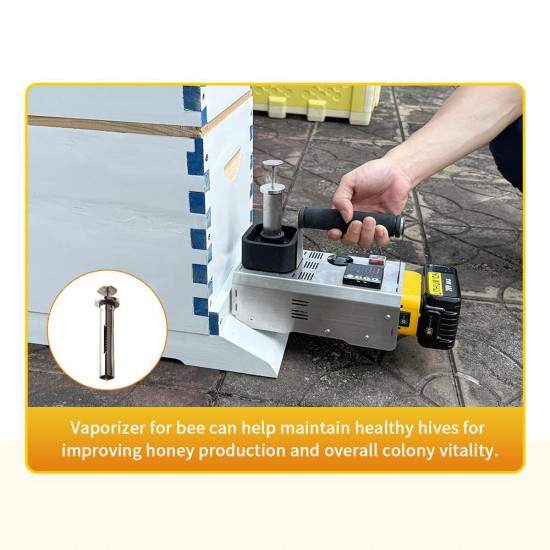 Wireless OA Vaporizer 18V Battery Oxalic Acid Sublimator and Vaporizers Powered Cordless Oxalic Acid Vaporizer Beekeeping Hive Varroa Mite Eliminator Pro
