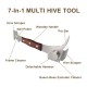 Bee Hive Tool Multifunctional Bee Keeper Tool Lift Tool Beehive Scraper Tool Essential Beekeeping Supplies