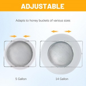Agricultural beekeeping harvesting honey tools Stainless steel double strainer
