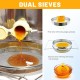 Agricultural beekeeping harvesting honey tools Stainless steel double strainer