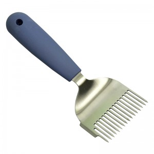 Bee Keeping Stainless Steel Uncapping Fork Beekeeping Honey Fork Shovel Tool with Plastic Handle
