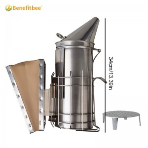 Large Size Beekeeping Tools Stainless Steel Bee Smoker For Beekeeper