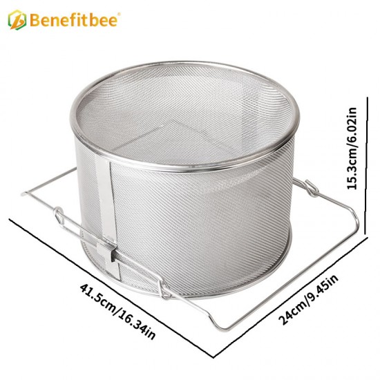 Golden Palace Honey Strainer, Stainless Steel Honey Strainer, Double Sieve, Beekeeping Supplies, Food Grade 304 Stainless Steel Sieve